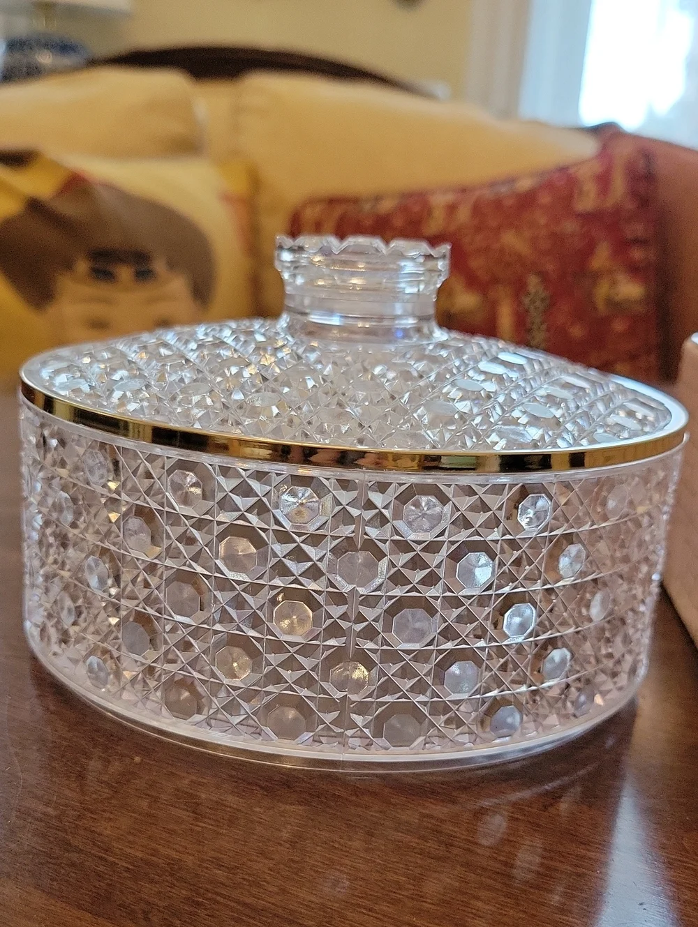70s Avon Crystalique Beauty Dust Container